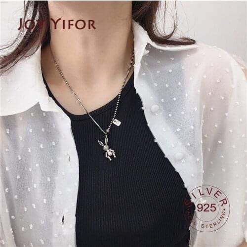 Trendy Simple Necklace Pendant bear tassel 100% 925 Sterling Silver Round Jewelry For Women & Girls Party Gift