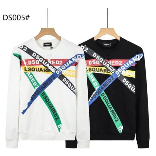 Personality DSQ2 mens novel printing long-sleeved T-shirt spring and autumn new DS374
