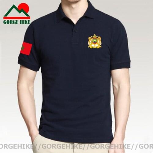 Kingdom of Morocco MAR polo shirts men short sleeve brands printed for country 2021 cotton nation emblem new fashion Polo shirt
