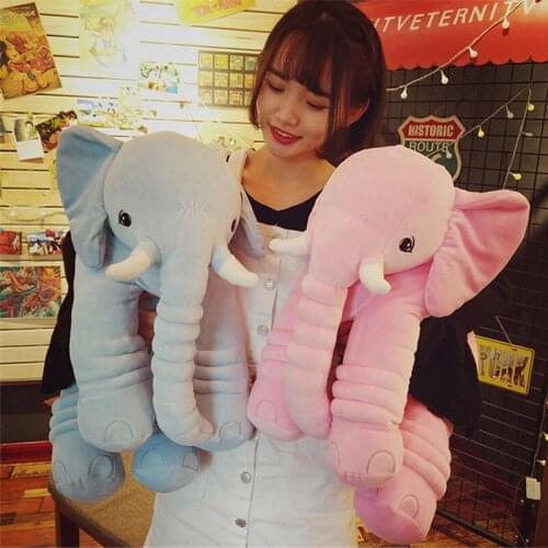 Fancytrader Soft Plush Cartoon Elephant Toy 65cm Giant Stuffed Pop Animals Pilllow Doll for Kids Present