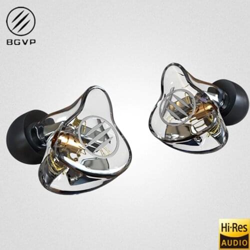 BGVP DM7 6BA Balanced armature In-Ear Earphone Metal High Fidelity Monitor With Detachable MMCX Cable And Three Nozzles DMG DM6