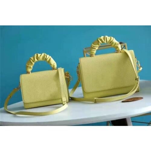 2021 new leather handbags water wave Li Zhenwen bag chain bag shoulder messenger handbag