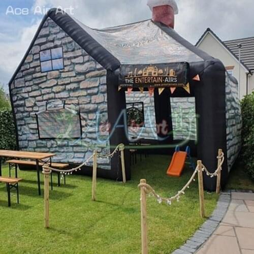 New Coming English Pub Inflatable Irish Pub Bar Tent Portable Blow up Wine House Party Pub Inflatable Tent for Beer Promotion