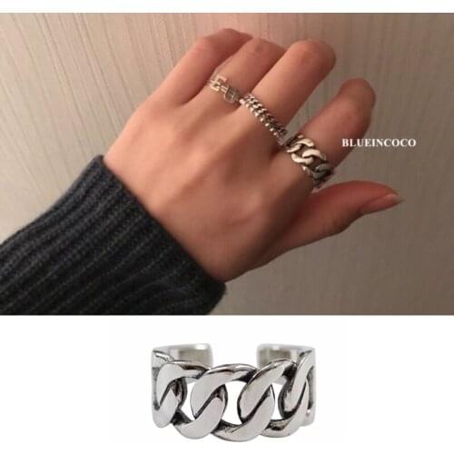 New Gothic Men Chains Rings For Women Jewelry Birthday Gift Romantic Wedding Engagement Drop Shipping 2021