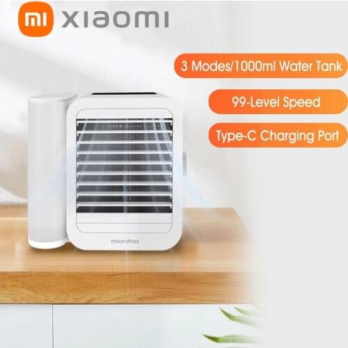 Xiaomi mini air conditioner water cooling fan touch screen timing ice cooler humidifier portable air conditioner bladeless fan