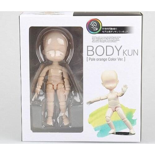 He She BODY KUN / BODY CHAN Kid Ver. Q Ferrite Figma Anime Archetype Movable Body Feminino PVC Figure Model 14cm