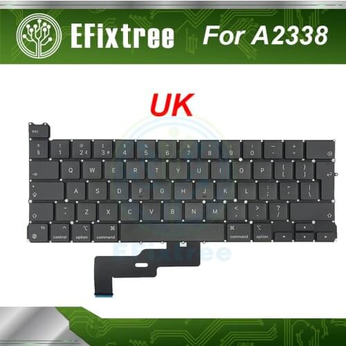 Original New Laptop A2338 Keyboard UK English Replacement For Macbook Pro Retina 13'' M1 2020 Layout