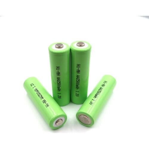 AA 2500mAh 4 pieces 2.5Ah Rechargeable Battery NI-MH Rechargeable Batteria Batteries Camera toy clock flashlight Remote control