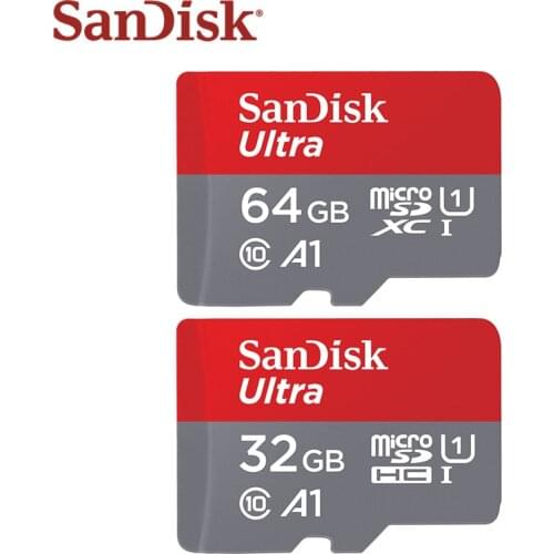 Original SanDisk Ultra Micro SD Card A1 C10 64GB 32GB Trans Flash Memory Card High Speed Max 120MB/s SDXC SDHC TF Card For Phone