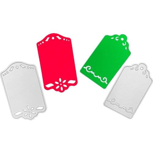 Julyarts Tag Dies Scrapbooking Tools Metal Cutting Dies Stencil Template for DIY Embossing Paper Photo Album Gift Cards Making