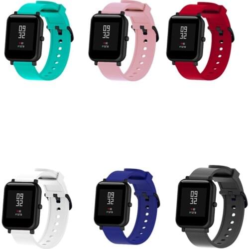 20mm Silicone bracelet for xiaomi amazfit bip Ticwatch 2 E Band for Samsung Galaxy 42mm active2 Gear sport s2 Vivo watch strap