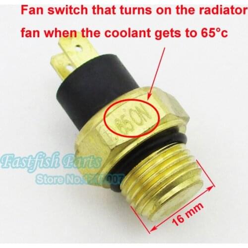M16 Radiator Thermal Fan Switch Thermostat For 250cc Water Cooled ATV Quad Scooter Motorcycle Parts