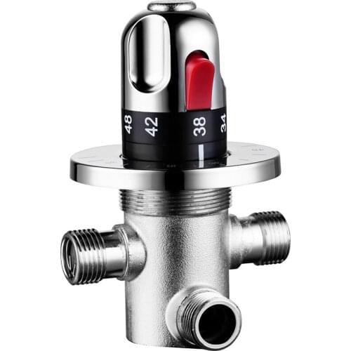 Thermostat mixing valve clearly installed shower solar copper thermostat valve rain shower tap temperature control valve