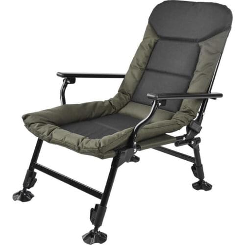 Outdoor Fishing Chair Foldable Portable Fishing Chair Adjustable Back Angle Multifunctional Camping Armchair Lightweight