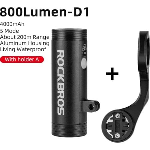 ROCKBROS +FREEBIES Bike Light Hoisting Headlights Multifunctional Holder Powerful Flash Light Led Bicycle Front Light 4000mAh