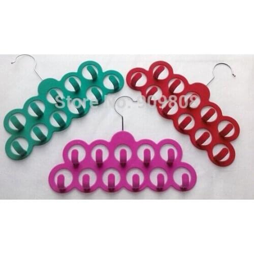 Free shipping 2pcs/lot Hot Sale Flocked Accessory Hanger/ Belt Hanger for Jewelry, Necklace and Scarf