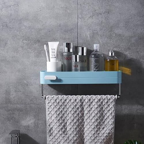 Punch-free Towel Rack Bathroom Hook Bathroom Rack Towel Bar Toilet Wall Hanging Rack Towel Shelf Bathroom Towel Rack Holder