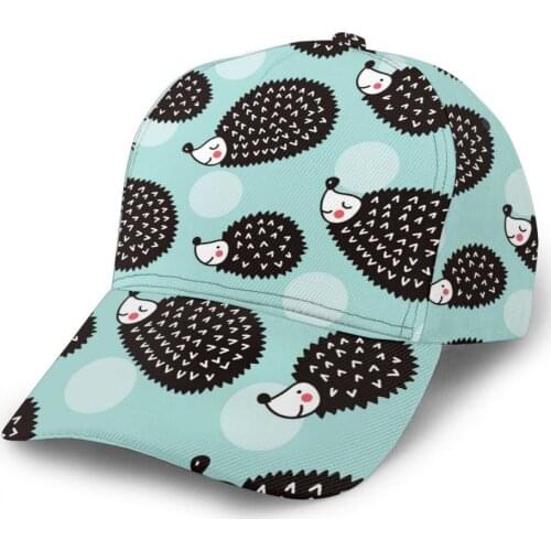 CINESSD Cute Hedgehogs And Polka Dots Baseball Cap women men snapback caps Classic Style hat Casual Sport Outdoor cap