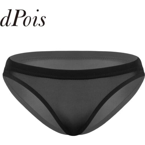 Women See Through Sheer Micro Mini Lingerie Low Rise High-Stretch Ultra-Silky Seamless Thong Briefs Underwear Sexy Lady Panties