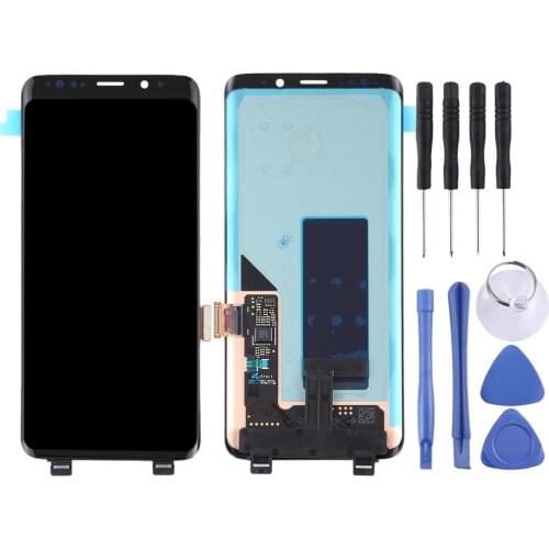 LCD Screen and Digitizer Full Assembly for Galaxy S9+ / G965F / G965F / DS / G965U / G965W / G9650(Black)