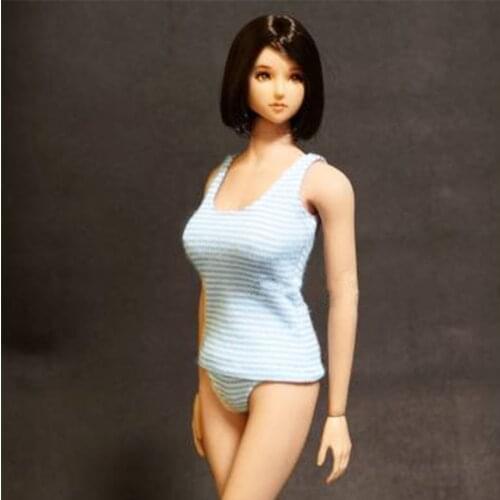 1/ 6 Scale GDS 8-3 Feamle Clothes Horizontal Stripe Vest & Underwear Clothing Accessories For 12" TBLeague Seamless Body