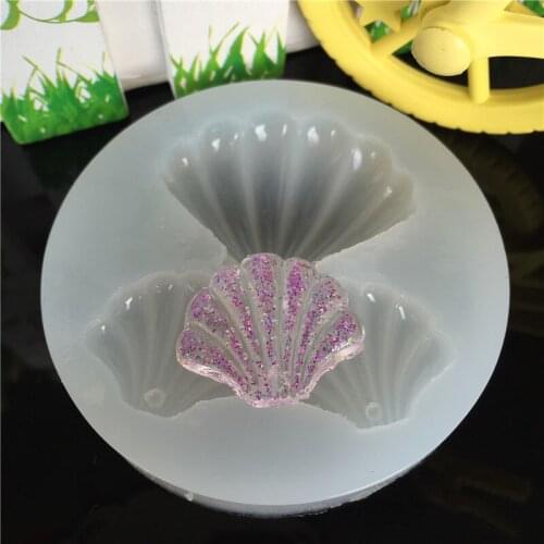 1Pcs 3D Shell Silicone Mold Fondant Cake Decorating Tools Soap Mold Cake Chocolate Polymer Clay Molds