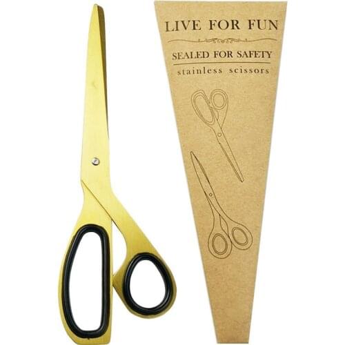1Pcs Stainless Steel Scissors Household Office Ribbon-cutting Scissors Fabric Dressmaking Tailor Scissors Cutting Tool