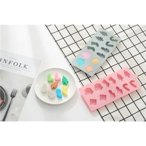 1PC Silicone Cake Mold Chocolate Molds Christmas Tree Wand Sock Snowman DIY Baking Mould Bing Gemo OK 1041