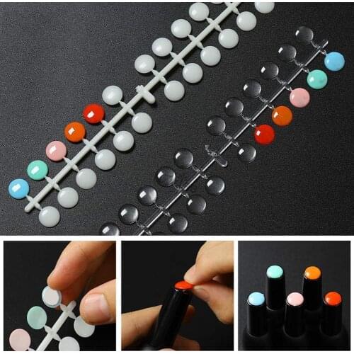 120pcs Nail Polish Display Table Color Table Design Nail Gel For Manicure Tips Nail Swatches Showing Shelf Fake Nails Color Card