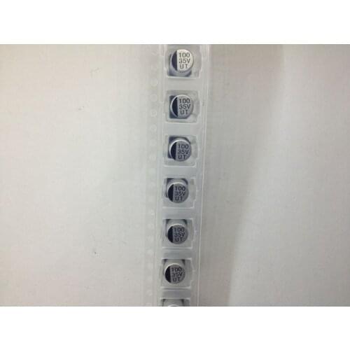 20PC/Lot SMD Aluminum Electrolytic Capacitor 35V 100UF SIZE 6*7.7MM