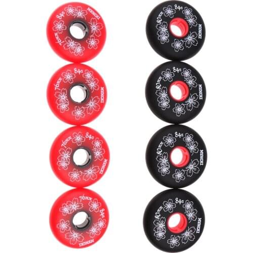 8 Pieces Inline Roller Hockey Fitness Skate Replacement Wheel 76mm And 80mm