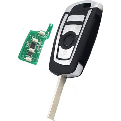 Auto key Flip Remote key 4 Button car key 868MHz 434mhz 315mhz HU92 blade for BMW E60 CAS2 system car key