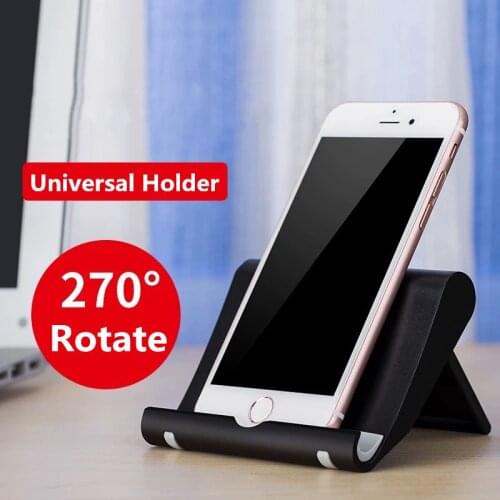 Phone Holder Stand Mobile Smartphone Support Tablet Stand for iPhone Desk Cell Phone Holder Stand Portable Mobile Holder
