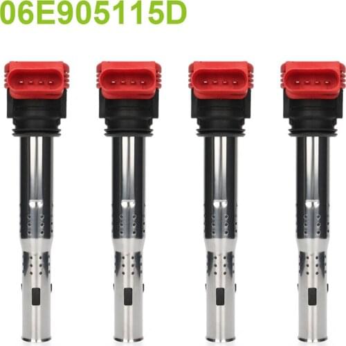 4PCS/LOT New Ignition Coil For Audi A3 B7 B8 C7 TT For VW Jetta Golf Beetle Car Accessories 06E905115D 06E905115C 06E905115E