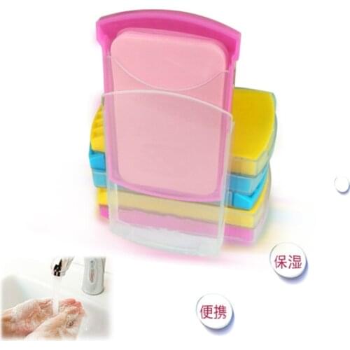 Jabon en laminas Mini Soap Paper Hand Wash Skin Care Soap Traveling Safe Environmental Disposable Paper Soap (1box=30pcs)