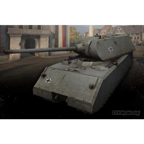 DIYMyModeI Wot tank world no.006_ Maus Chariot DIY Handcraft Paper Model KIT Handmade Toy Puzzles Gift Movie props