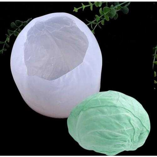New Simulation Cabbage Vegetable Modeling Mousse Cake Silicone Mold Car Decoration DIY Crystal Drop Plaster Mold Drop Shipping