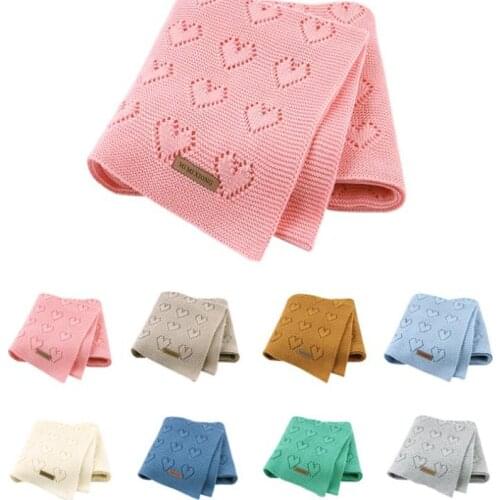 Baby Blanket Super Soft Knitted Newborn Swaddle Wrap Blankets Toddler Infant Bedding Quilt Crawling Mat Baby Stroller Blankets