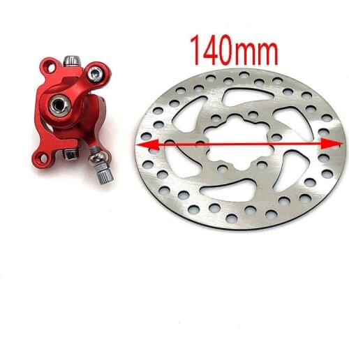 Electric scooter Front brake and Rear brake with 140mm Brake Disc For ZOOM Disc Brake for Electric scooter 10 inch electric