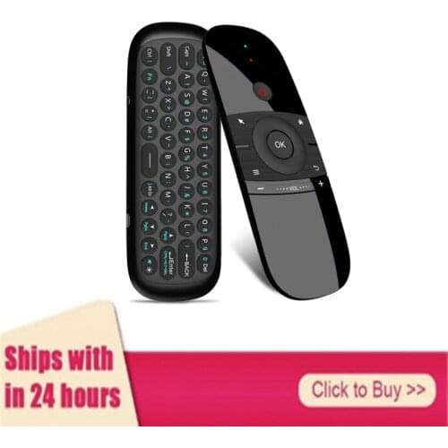 W1 Fly Air Mouse Wireless Keyboard Mouse 2.4G Rechargeble Remote Control For Smart Android Tv Box Mini Pc Audio / Video Players