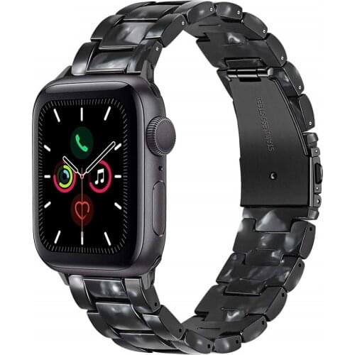 Resin pulseira Compatible for Apple Watch Band Series 5 4 3 Strap Bracelet for iWatch apple watch bands 42mm 40mm 44 38 mm wrist