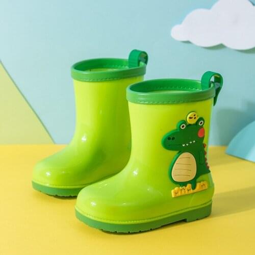 Rain Boots Kids For Boys Girls Rain Boots Waterproof Baby Non-slip Rubber Water Shoes Children Rainboots Four Seasons Removable
