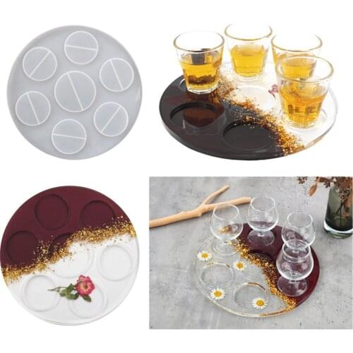 Coaster Cup Holder Silicone Mold for UV Resin Epoxy DIY Home Decorations Crafts