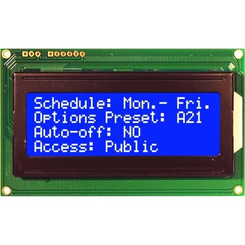 20x4 20*4 blue or Yellow LCD module IIC I2C Serial spi RS-232 RS232 TTL Interface NHD-0420D3Z-NSW-BBW-V3 PIC16F690 uno r3 mega