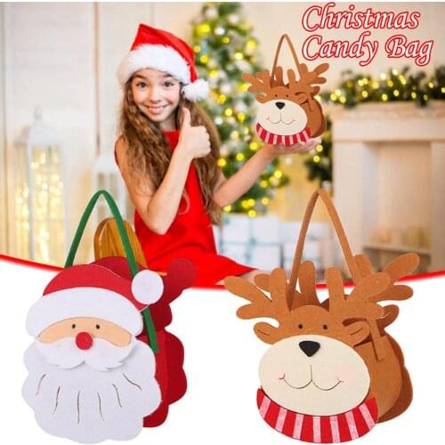 Brand New Portable Candy Bag Christmas Fashion Bags Christmas Holiday Decorations Bag D60