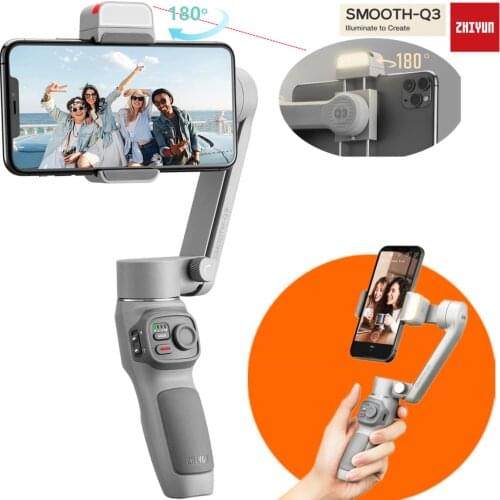Used Zhiyun Smooth X Smartphone Gimbal Stabilizer for iPhone 11 Pro Xs Max Xr X 8 Plus 7 6 SE Android Samsung GalaxyS10 Foldable