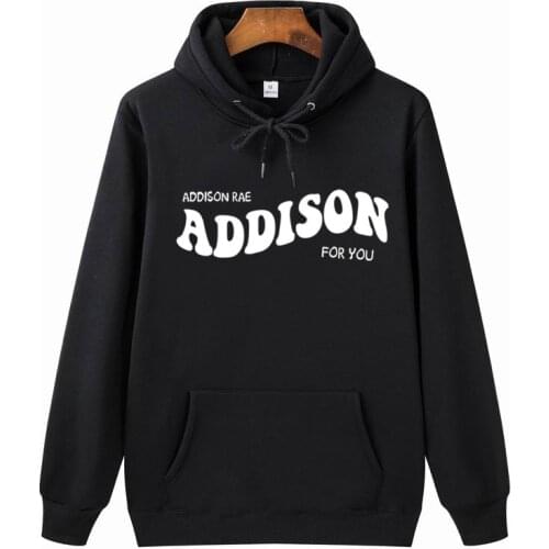 Addison Rae Hoodies Women ADDISON FOR YOU Pouty Face Cool Sweatshirt Man Hoodie Hip Hop Streetwear Fashion Coats Outwear Womens