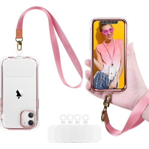 Universal mobile Phone Lanyard Nylon Sports Strap Neck Rope Mobile Phone Strap Anti-lost Lanyard Grip Neck Chain Accessories