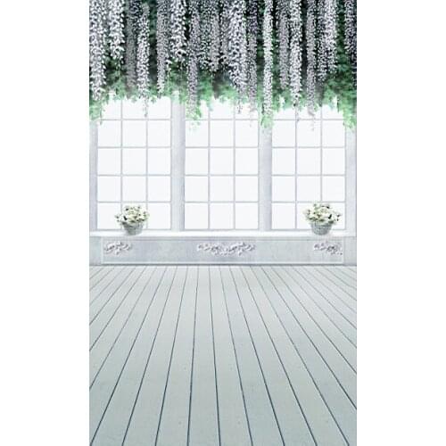 VinylBDS Backgroundswindows Hanging Plants Photography Backdropsthick Cloth Photography Backdrop 3532 Lk