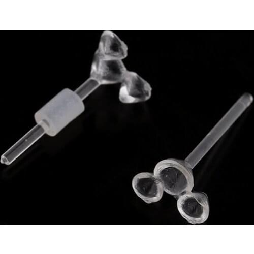 XINYAO 200pcs Plastic Mickey Earrings Studs And 200pcs Silicone Transparent Ear Plugs for Jewelry Making Accessories Supplies